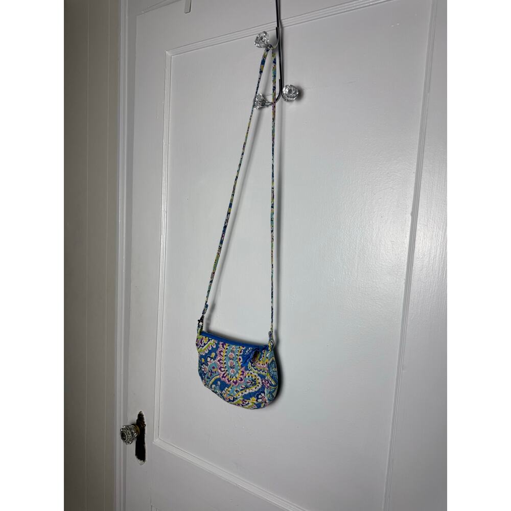 Y2K Vera Bradley Capri Blue Crossbody Bag Colorful Nostalgia 00s Retired - Picture 4 of 6